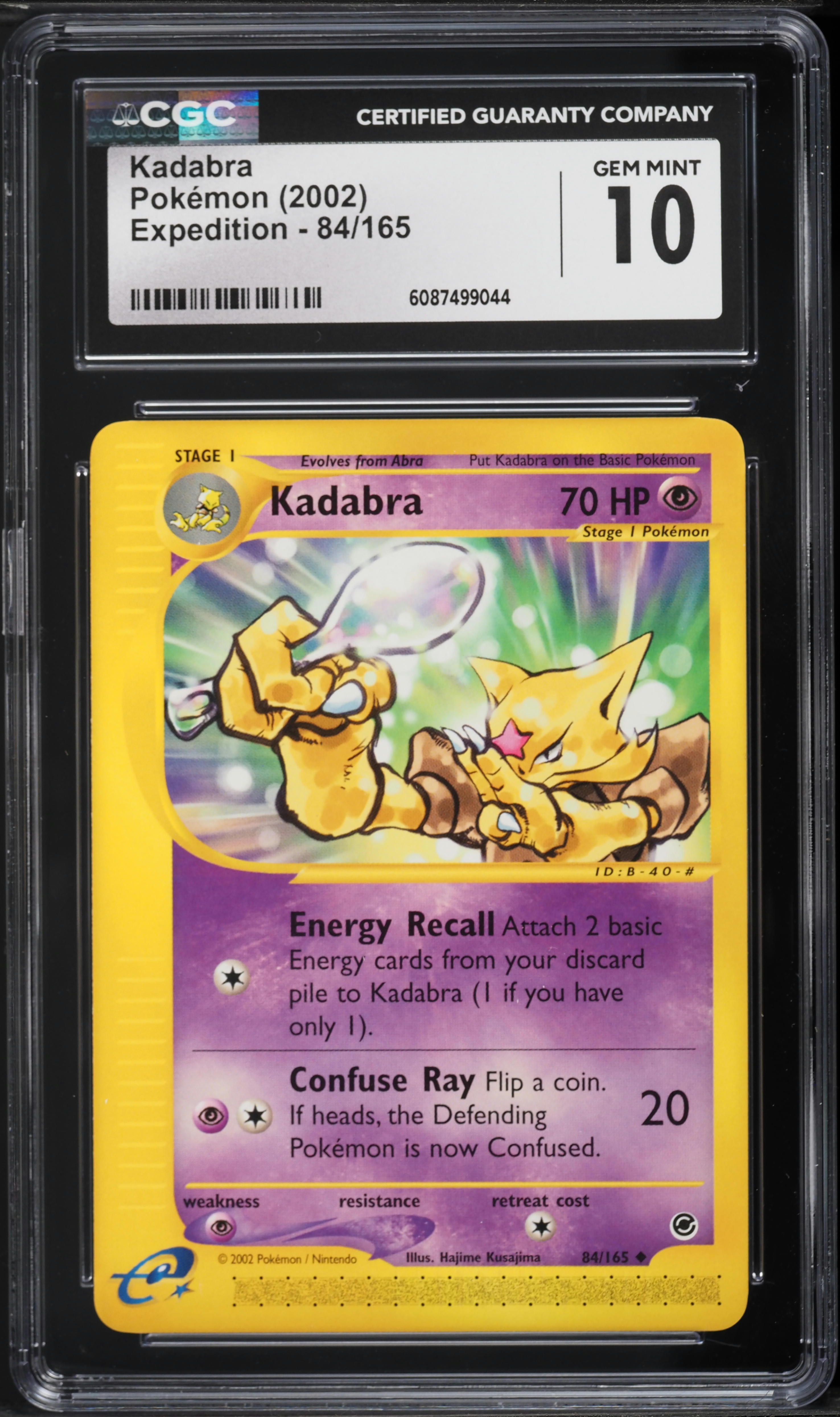 2002 Pokemon Expedition Kadabra #84 CGC 10 GEM MINT