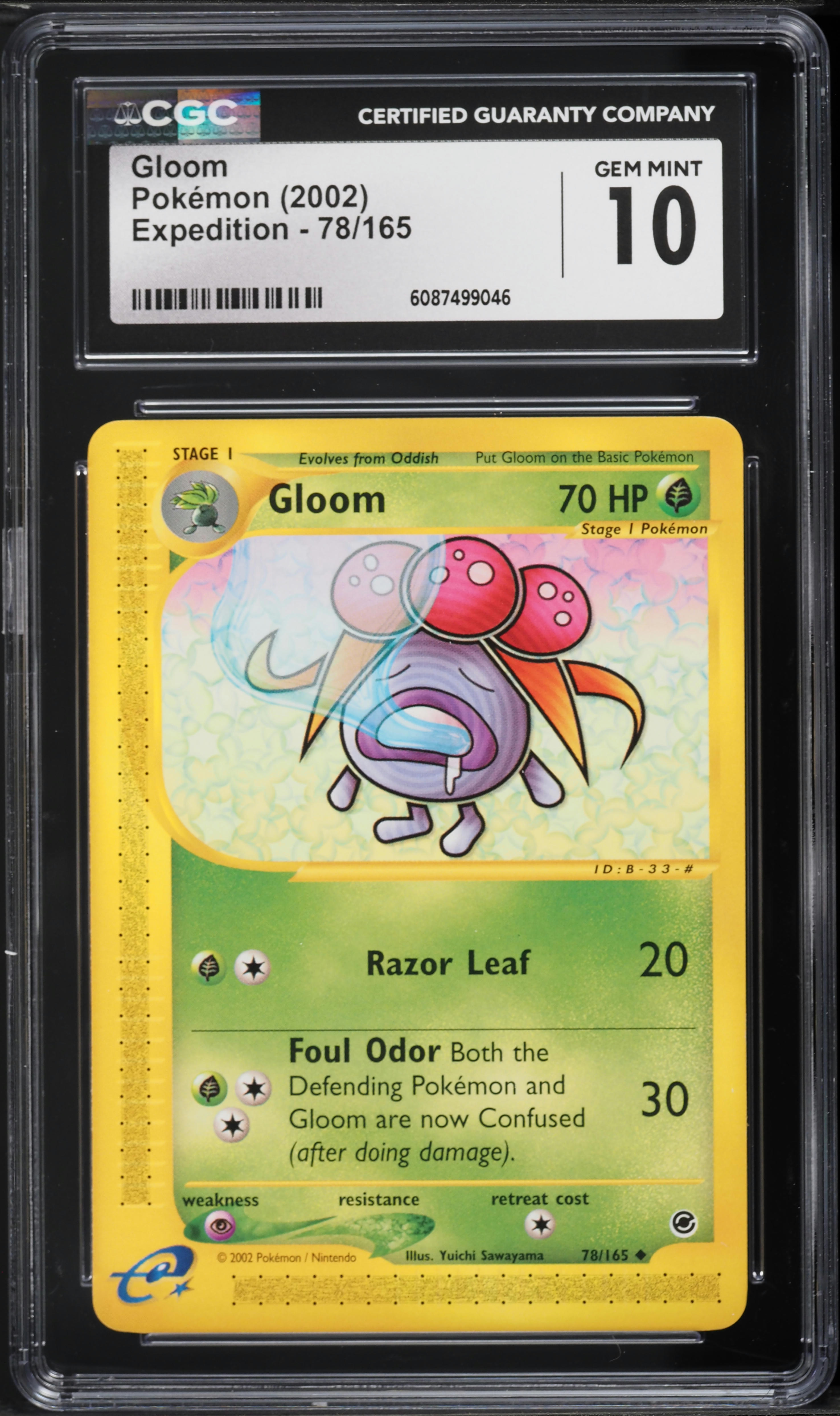 2002 Pokemon Expedition Gloom #78 CGC 10 GEM MINT