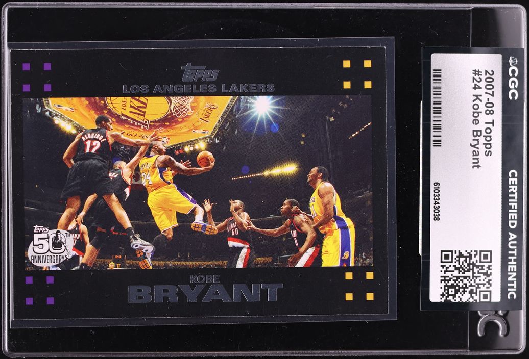 2007 Topps Basketball Kobe Bryant #24 CGC AUTH