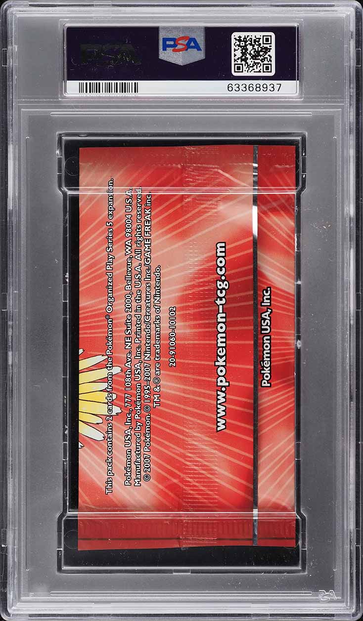 2007 Pokemon Pop Series 5 Booster Pack PSA 10 GEM MINT