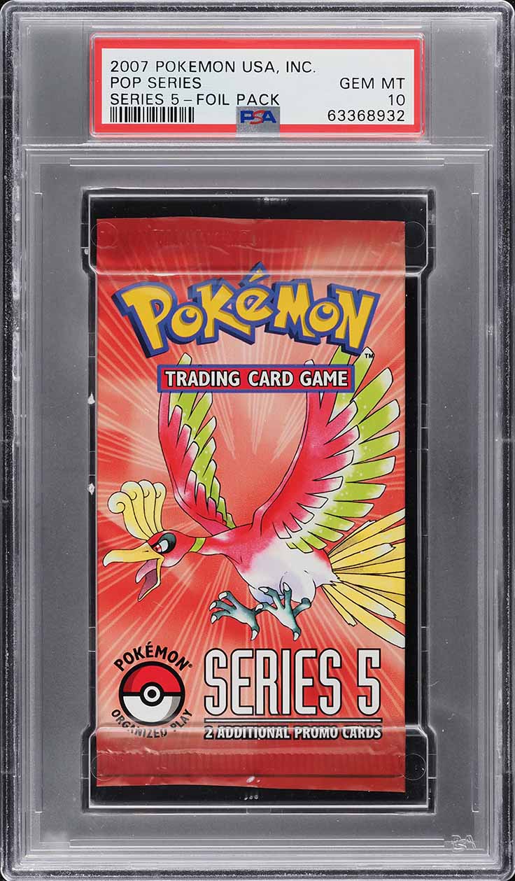 2007 Pokemon Pop Series 5 Booster Pack PSA 10 GEM MINT
