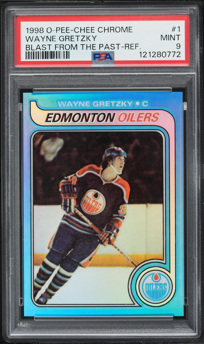 1998 O-Pee-Chee Chrome Blast From The Past Refractor Wayne Gretzky #1 PSA 9 MINT
