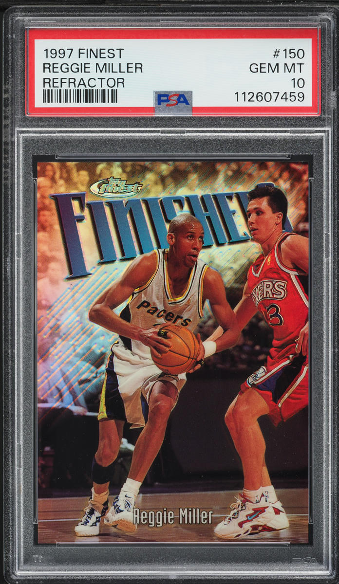 1997 Finest Refractor Reggie Miller #150 PSA 10 GEM MINT