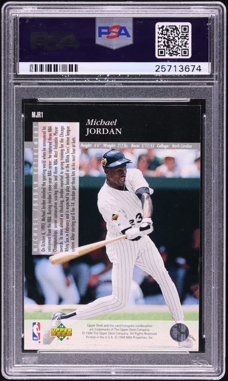 1993 Upper Deck SE Retirement Michael Jordan #MJR1 PSA 10 GEM MINT