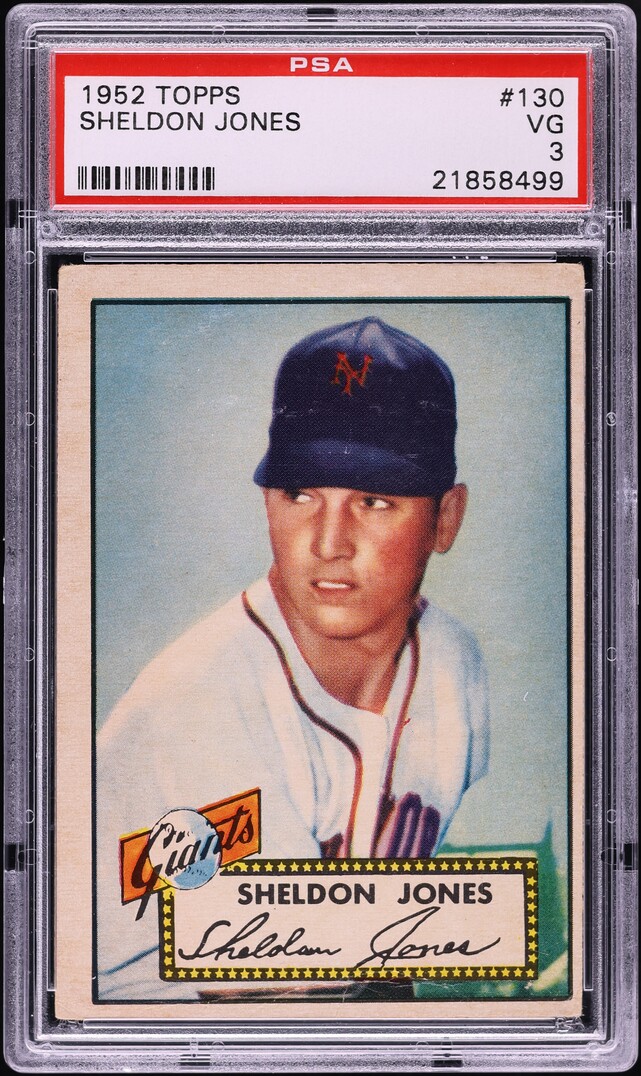 1952 Topps Sheldon Jones #130 PSA 3 VG