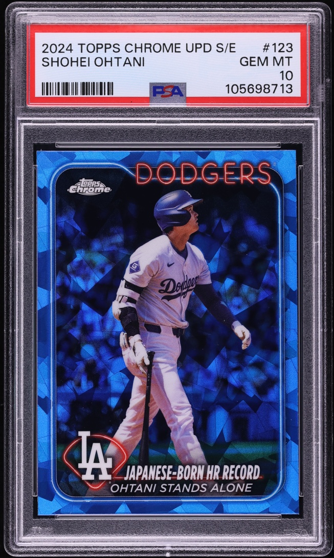 2024 Topps Chrome Sapphire Update Series Shohei Ohtani #123 PSA 10 GEM MINT