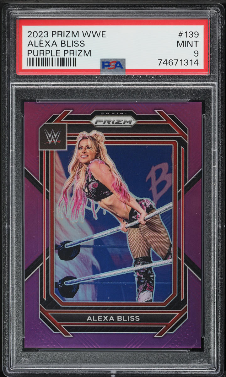 2023 Panini Prizm WWE Purple Alexa Bliss /149 #139 PSA 9 MINT