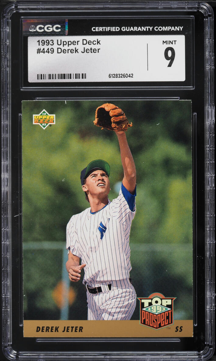 1993 Upper Deck Top Prospect Derek Jeter ROOKIE #449 CGC 9 MINT