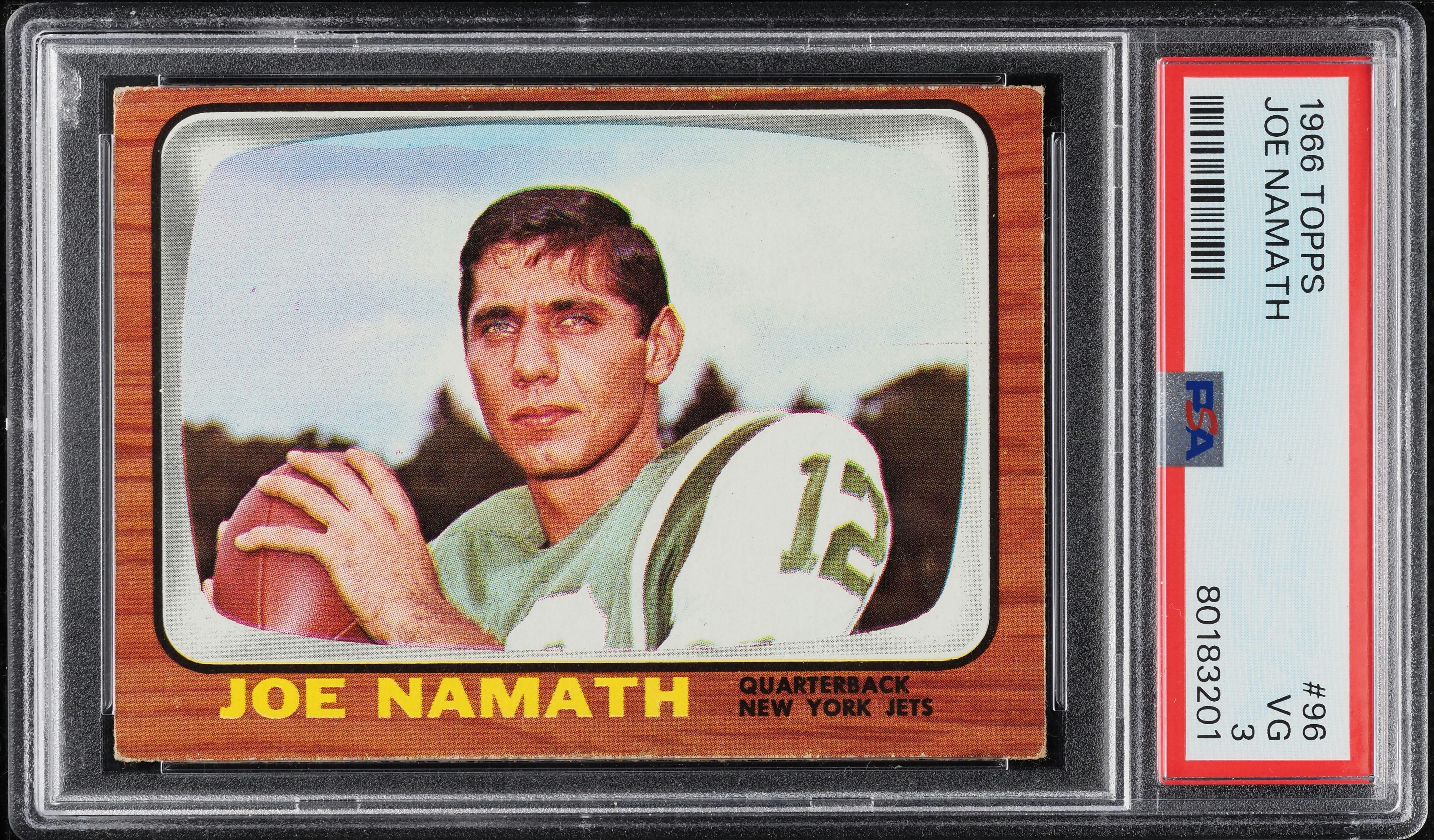 1966 Topps Football Joe Namath #96 PSA 3 VG