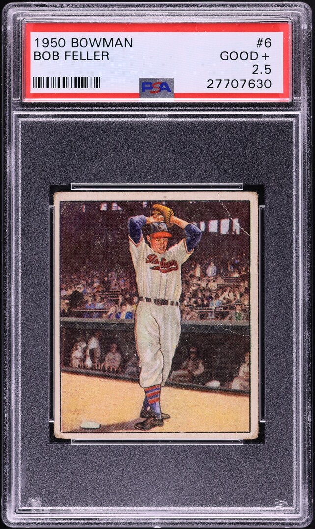 1950 Bowman Bob Feller #6 PSA 2.5 GD+