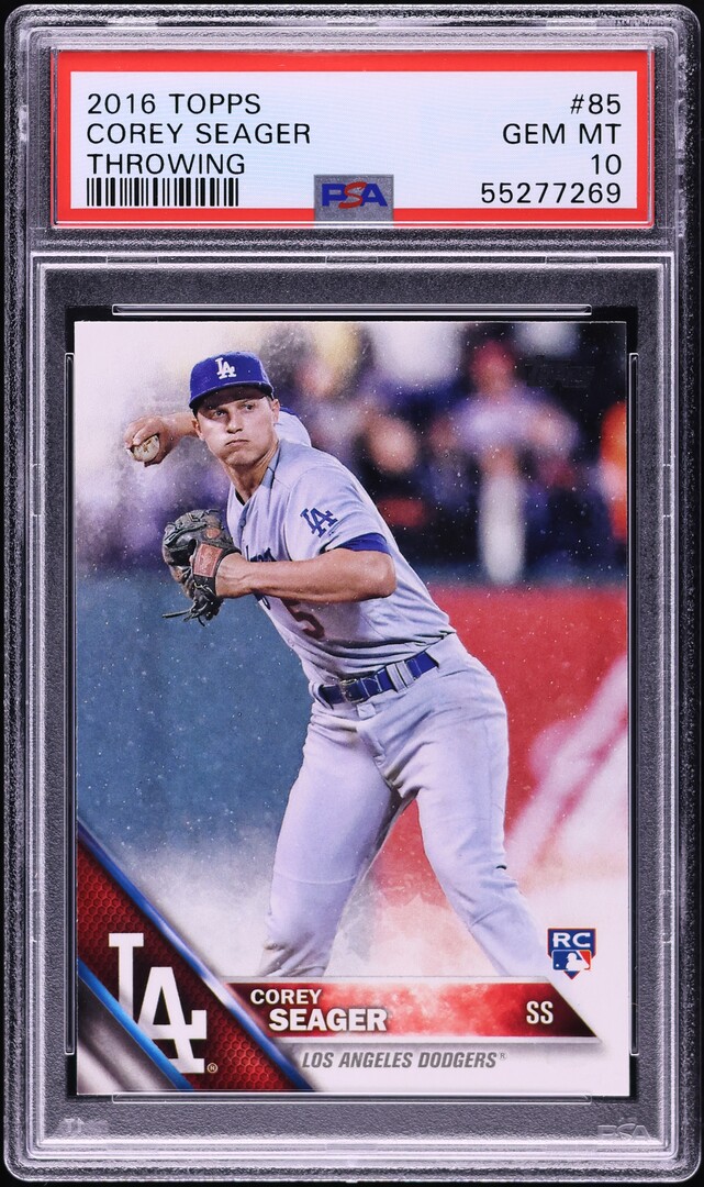 2016 Topps Throwing Corey Seager ROOKIE #85 PSA 10 GEM MINT