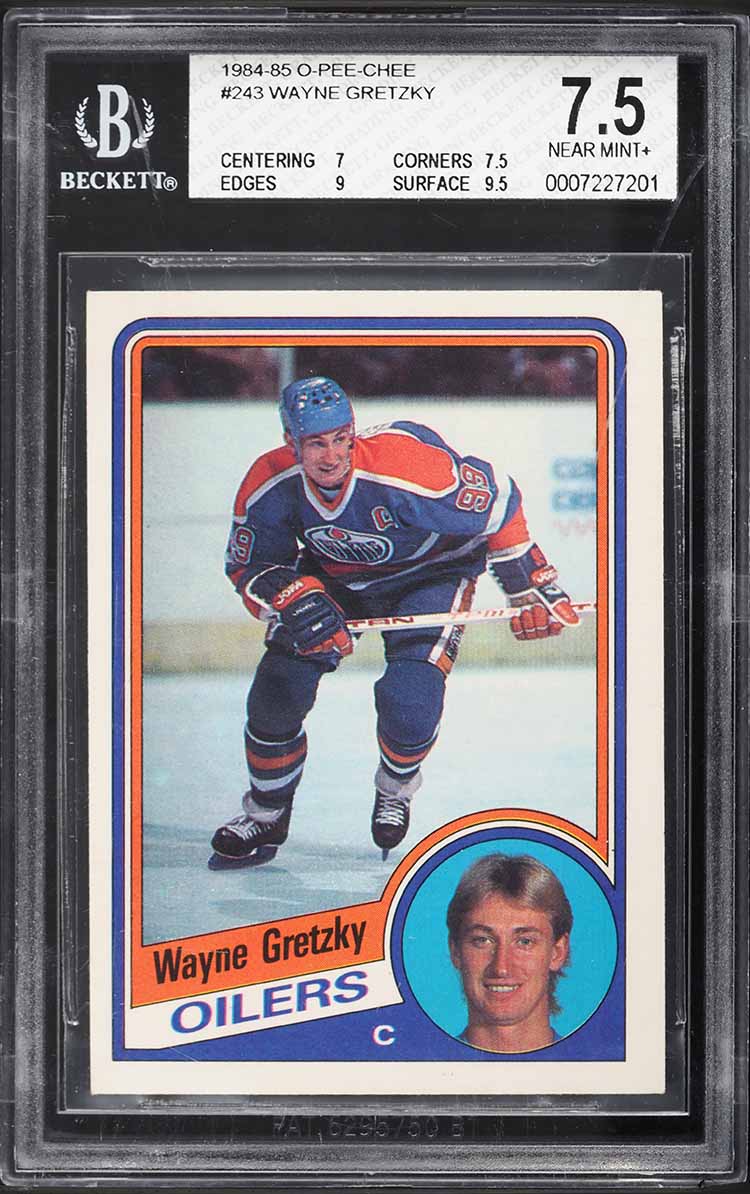 1984 O-Pee-Chee Hockey Wayne Gretzky #243 BGS 7.5 NRMT+