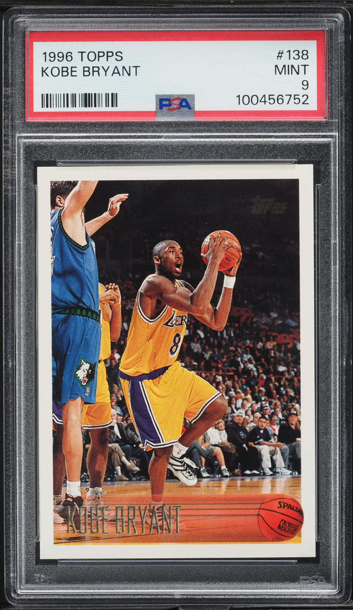 1996 Topps Basketball Kobe Bryant ROOKIE #138 PSA 9 MINT