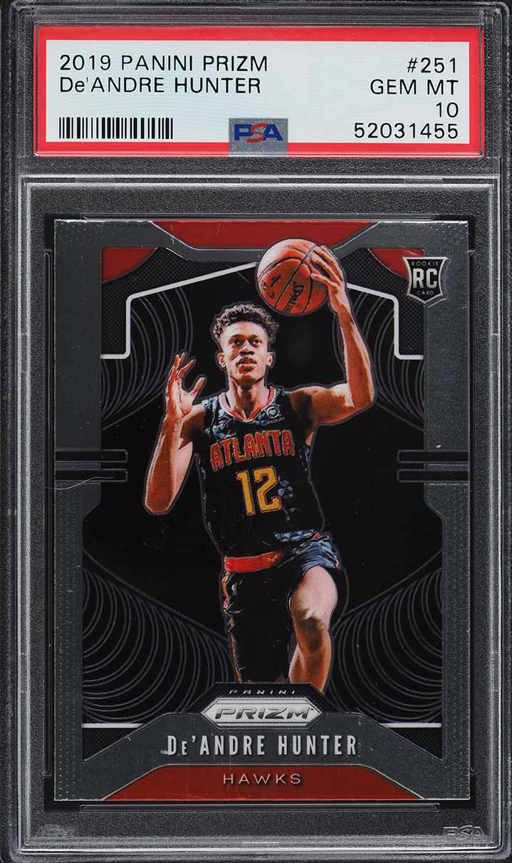 2019 Panini Prizm De'Andre Hunter ROOKIE #251 PSA 10 GEM MINT