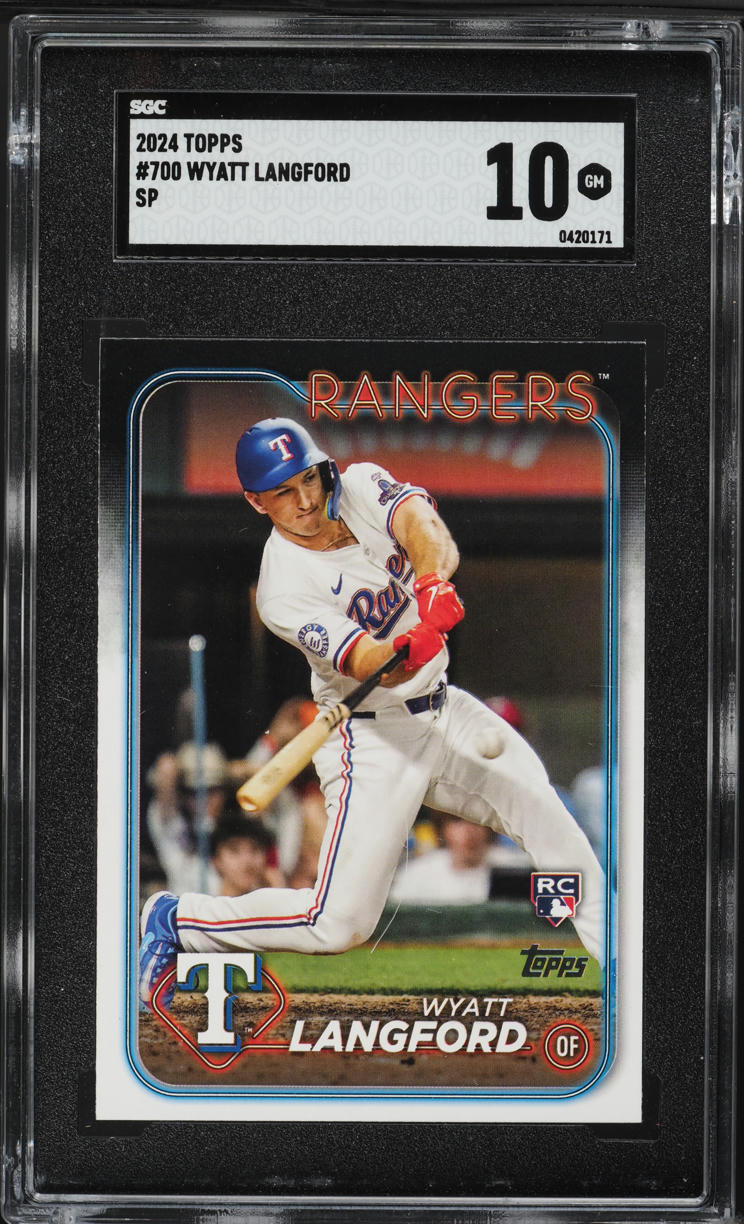 2024 Topps Wyatt Langford SP ROOKIE #700 SGC 10 GEM MINT