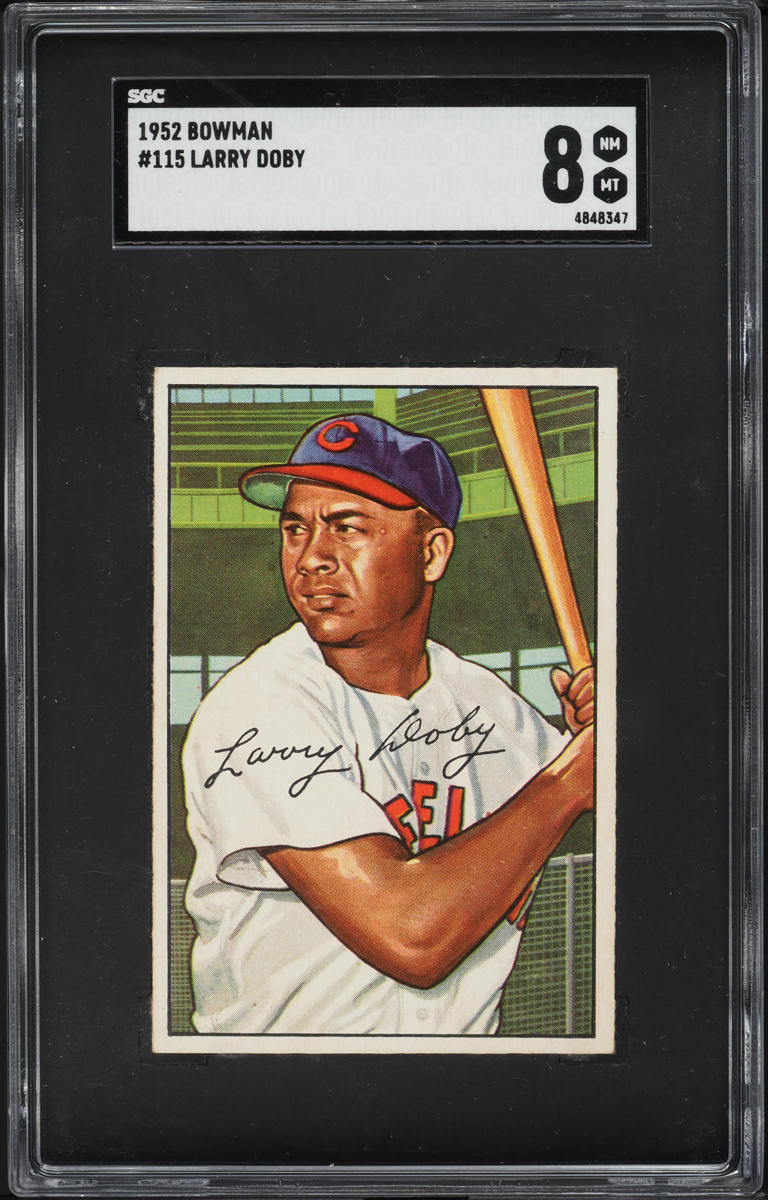 1952 Bowman Larry Doby #115 SGC 8 NM-MT