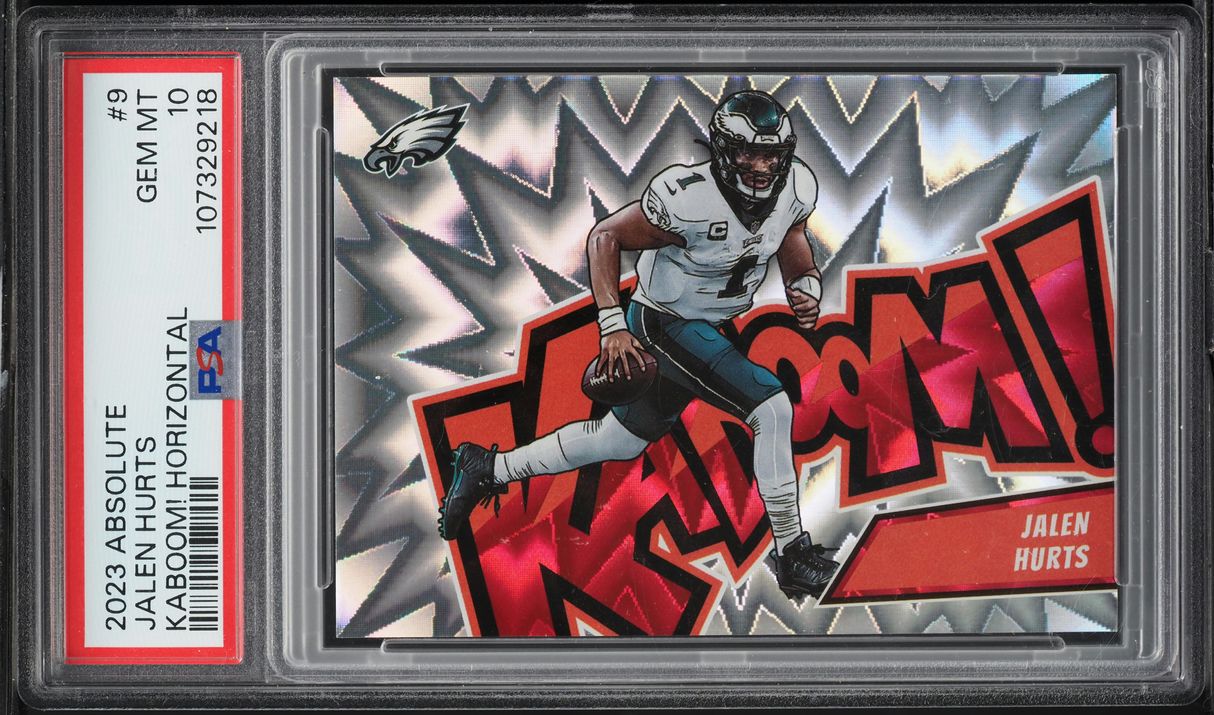 2023 Absolute Kaboom! Horizontal Jalen Hurts #9 PSA 10 GEM MINT