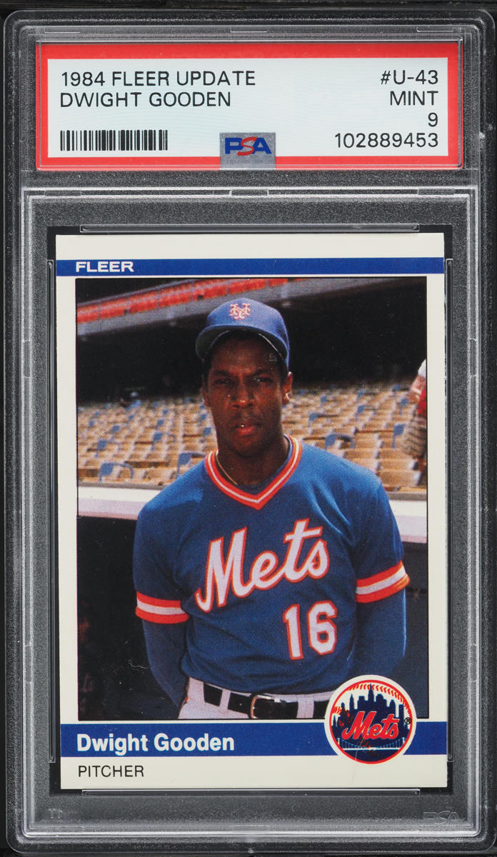 1984 Fleer Update Dwight Gooden ROOKIE #U-43 PSA 9 MINT