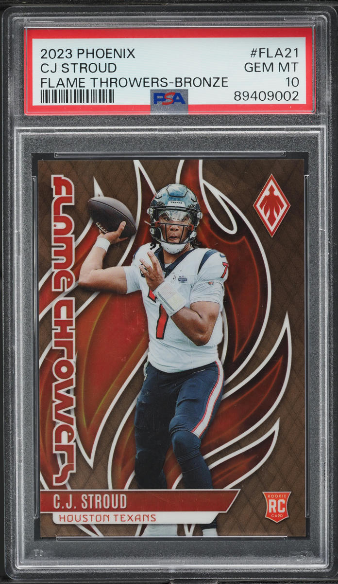 2023 Panini Phoenix Flame Throwers Bronze C.J. Stroud ROOKIE /50 #FLA-21 PSA 10