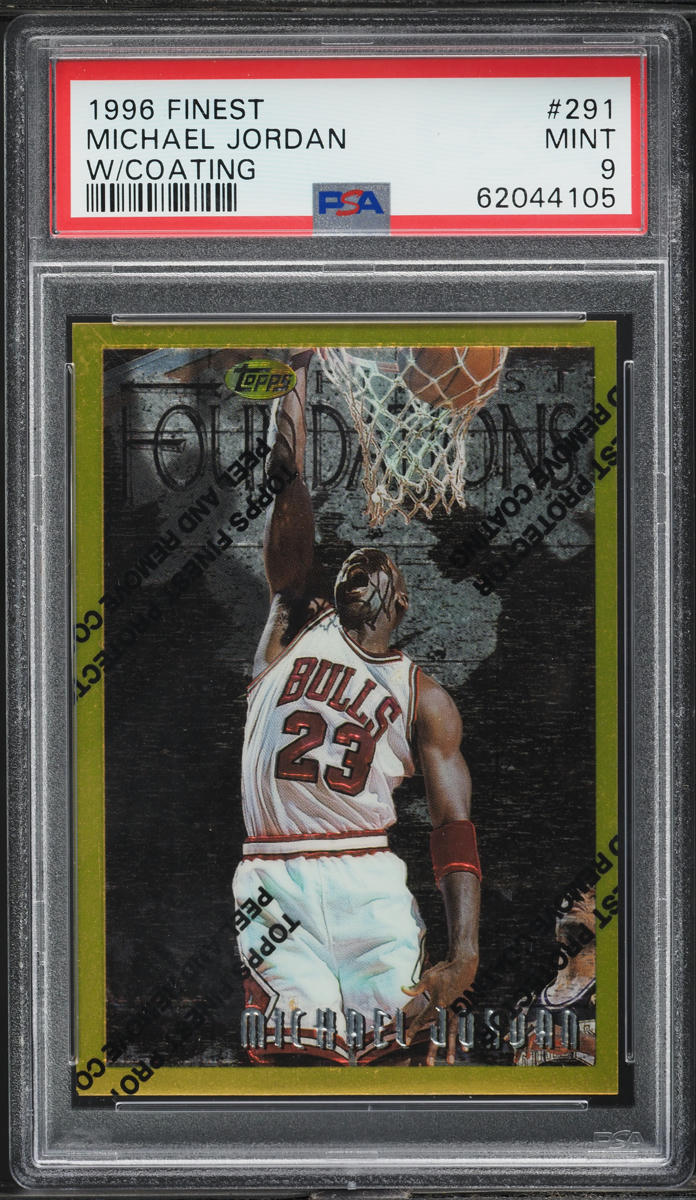 1996 Finest w/ Coating Michael Jordan #291 PSA 9 MINT