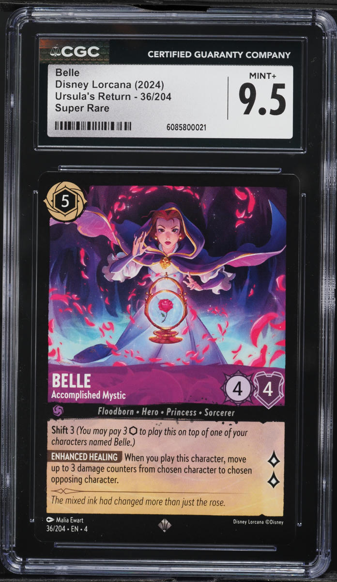 2024 Disney Lorcana Ursula's Return Belle #36 CGC 9.5 MINT+