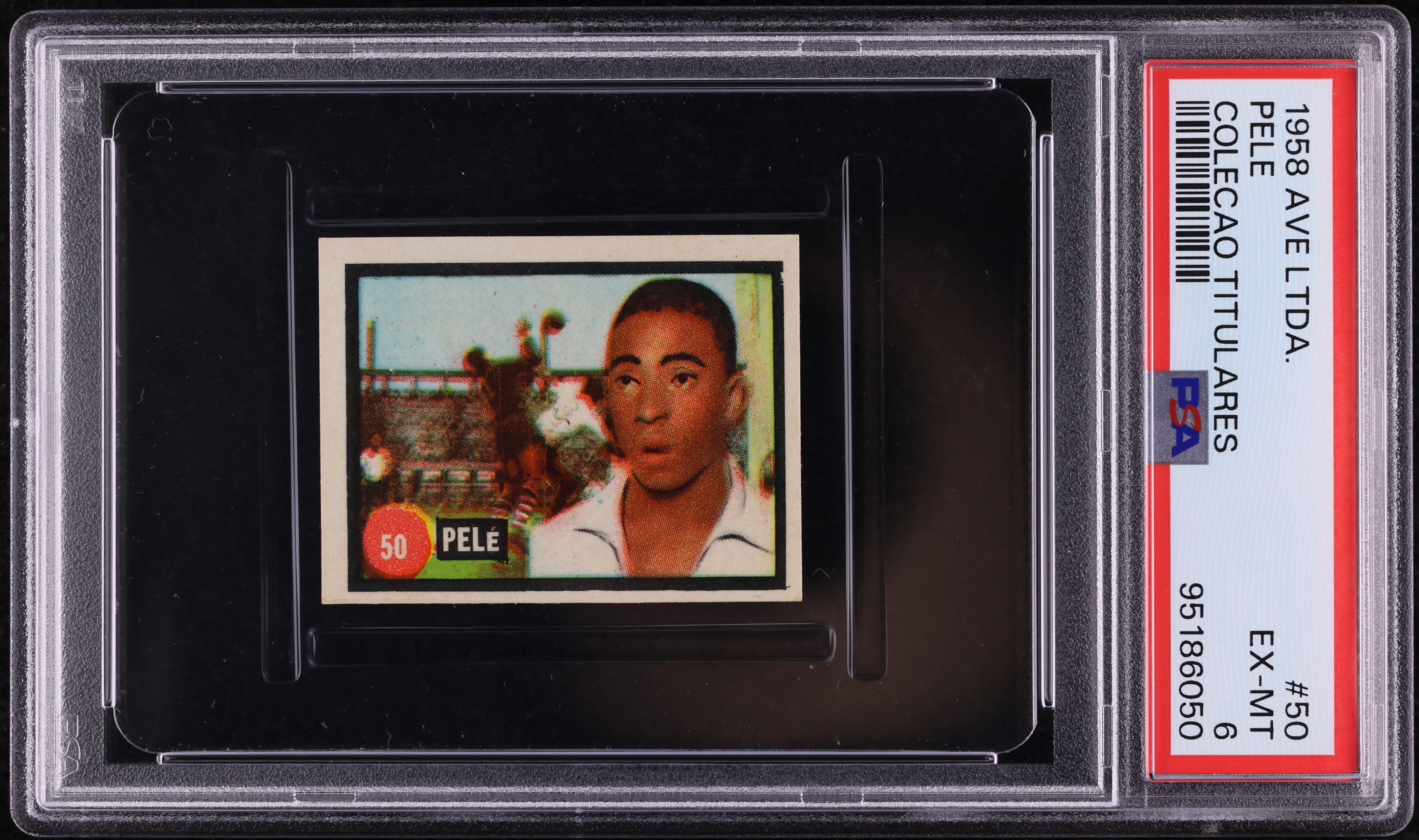 1958 Ave Ltda. Colecao Titulares Pele ROOKIE #50 PSA 6 EXMT