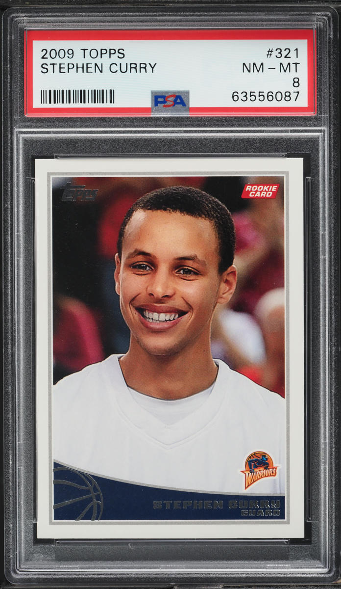 2009 Topps Basketball Stephen Curry ROOKIE #321 PSA 8 NM-MT