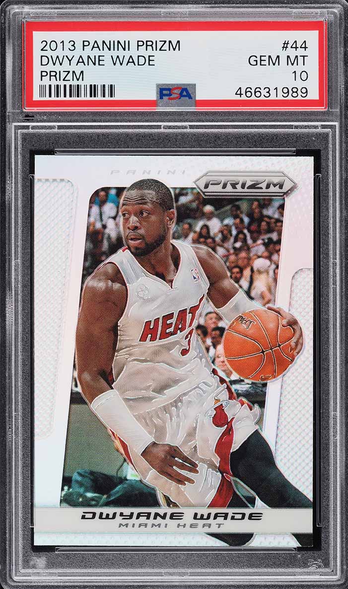 2013 Panini Prizm Silver Prizms Dwyane Wade #44 PSA 10 GEM MINT