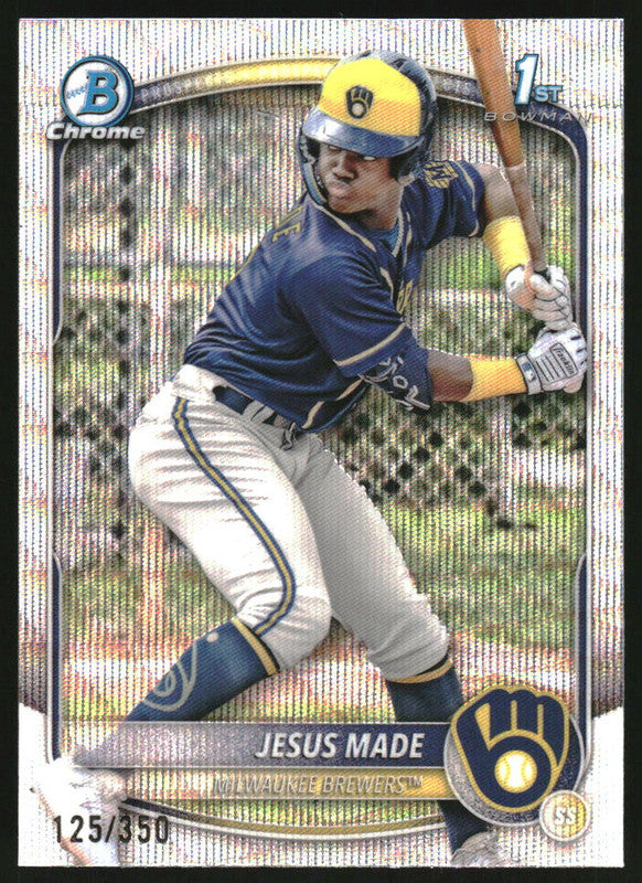 2025 Bowman Chrome Wave Refractor #BCP-50 Jesus Made RC /350