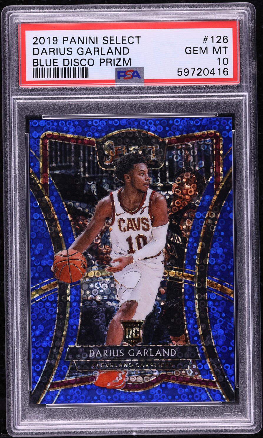2019 Select Blue Disco Prizm Darius Garland ROOKIE 1/25 #126 PSA 10 GEM MINT
