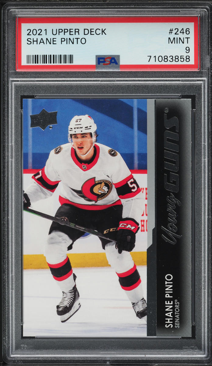 2021 Upper Deck Young Guns Shane Pinto ROOKIE #246 PSA 9 MINT