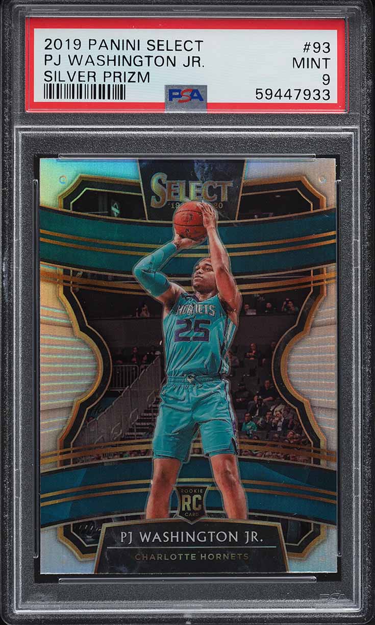 2019 Select Silver Prizm PJ Washington Jr. ROOKIE #93 PSA 9 MINT