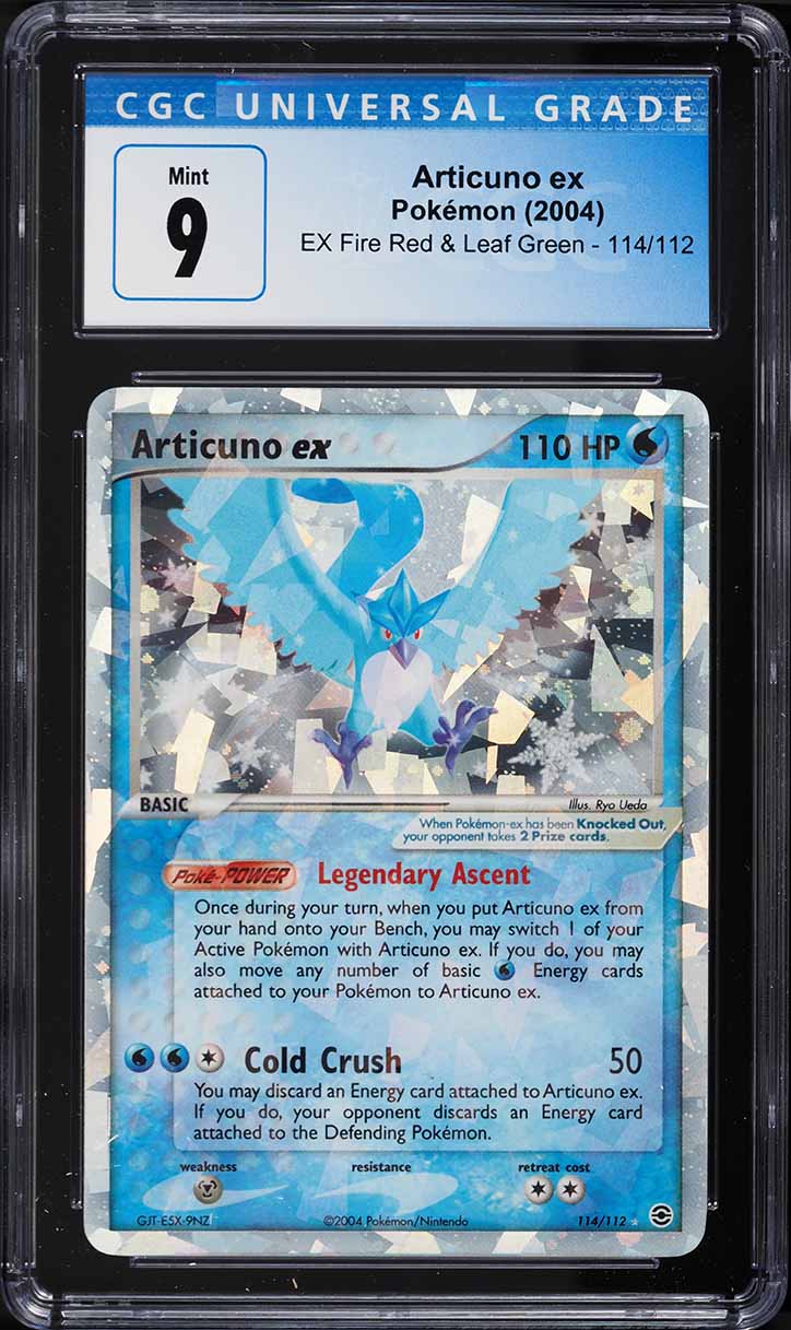 2004 Pokemon EX Fire Red & Leaf Green Articuno ex #114 CGC 9 MINT