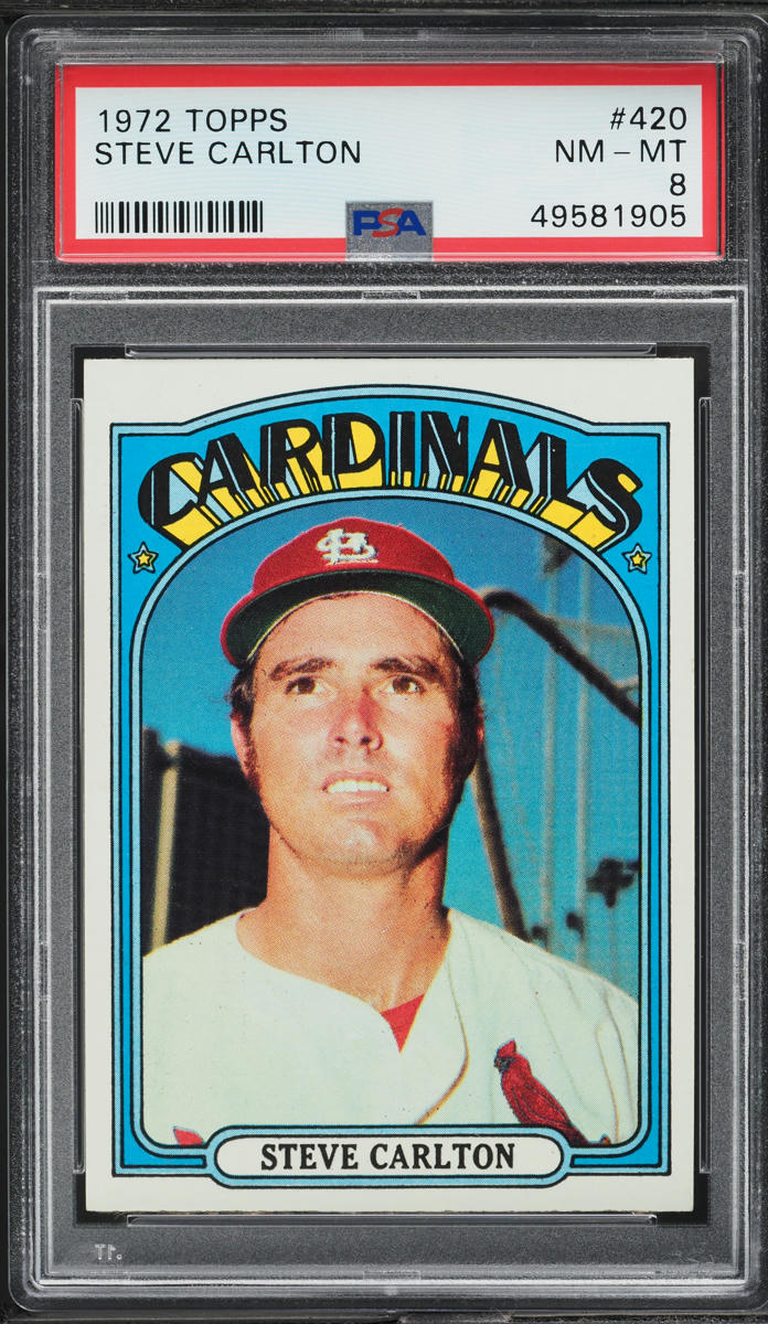 1972 Topps Steve Carlton #420 PSA 8 NM-MT