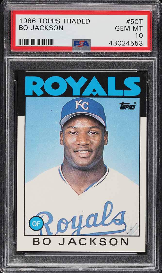 1986 Topps Traded Bo Jackson ROOKIE #50T PSA 10 GEM MINT
