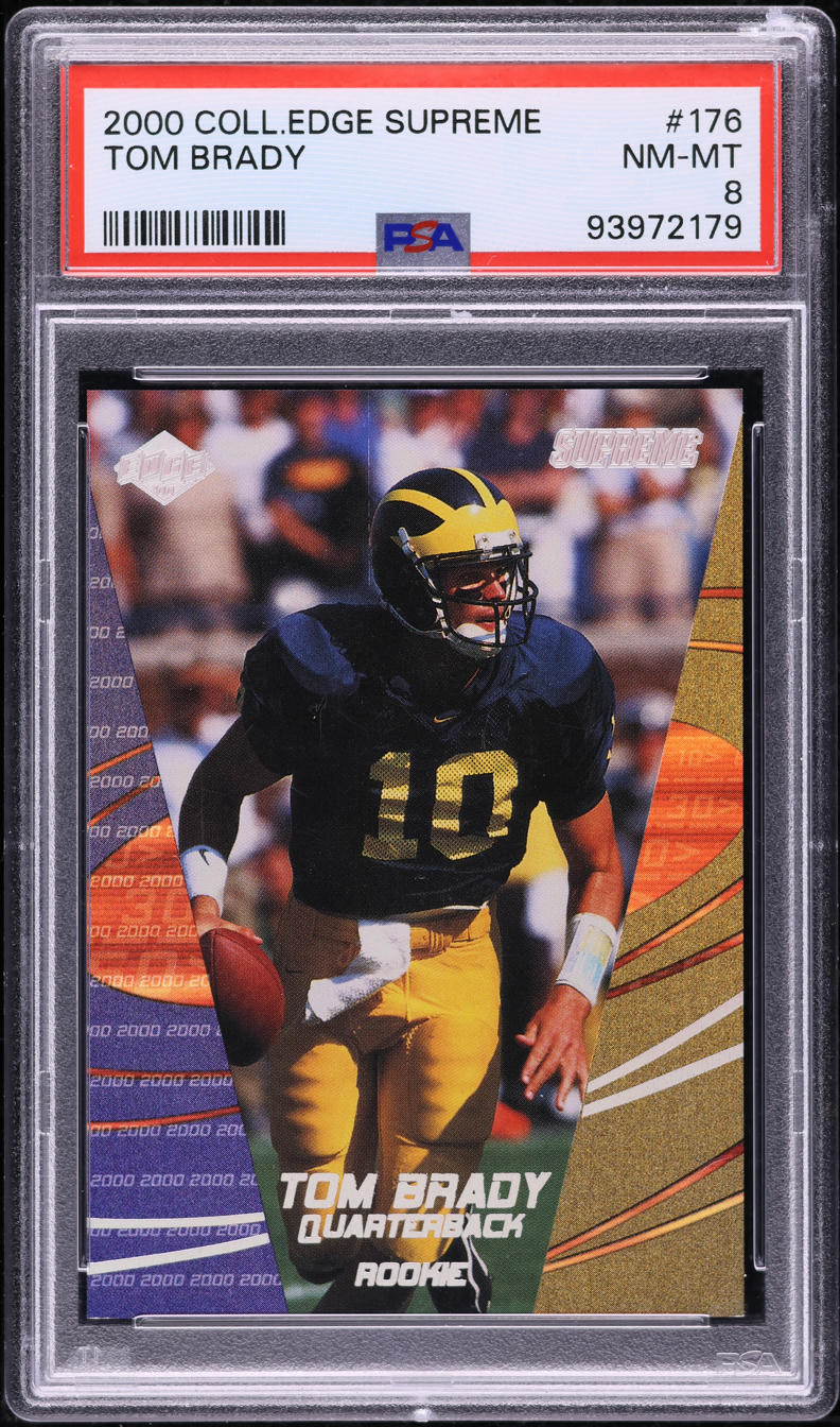 2000 Collector's Edge Supreme Tom Brady ROOKIE /2000 #176 PSA 8 NM-MT
