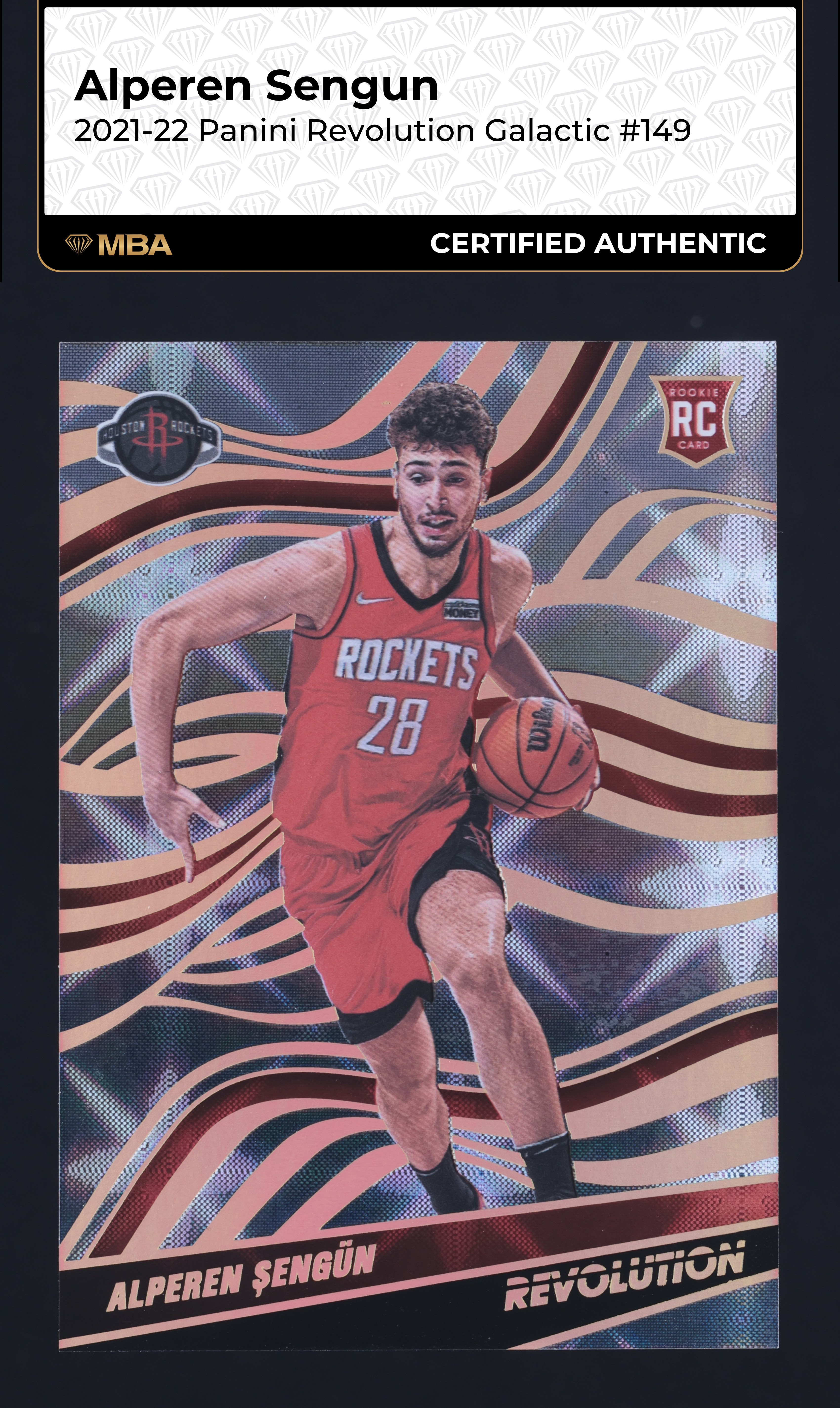 2021 Panini Revolution Galactic Alperen Sengun ROOKIE #149 MBA AUTH