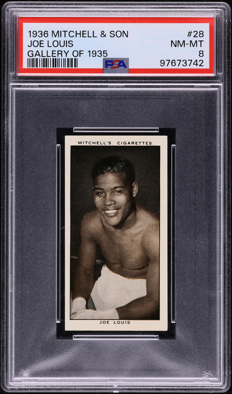 1936 Mitchell & Son Gallery Of '35 Joe Louis ROOKIE #28 PSA 8 NM-MT