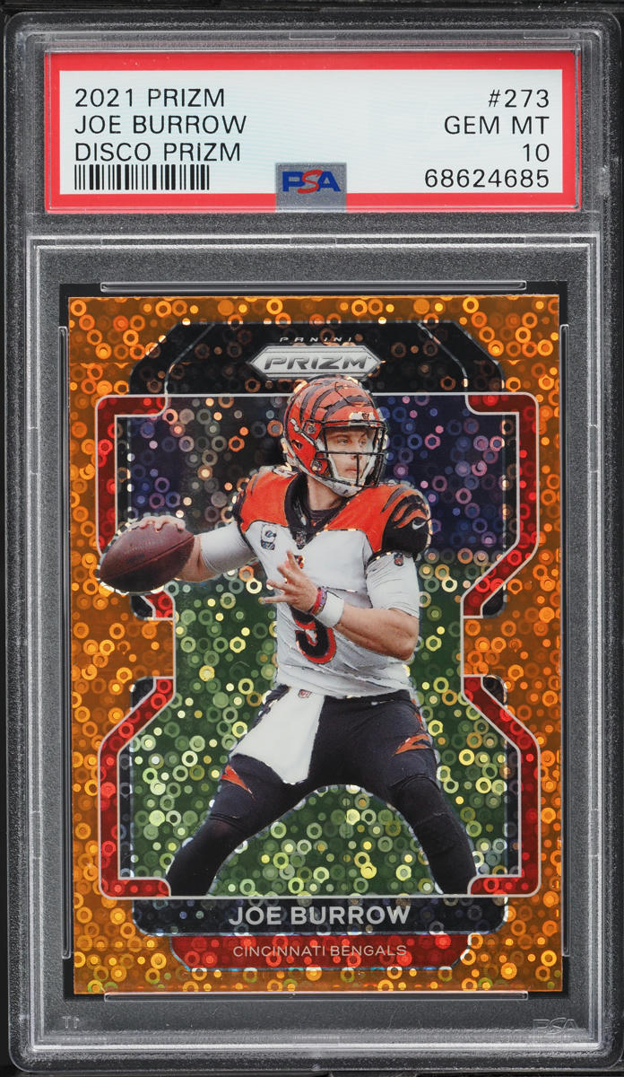 2021 Panini Prizm Disco Joe Burrow #273 PSA 10 GEM MINT