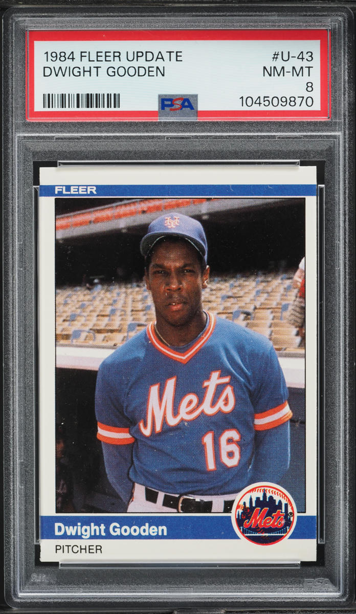 1984 Fleer Update Dwight Gooden ROOKIE #U-43 PSA 8 NM-MT