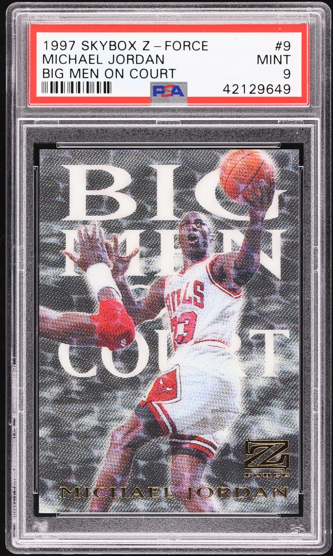 その他 1997-98 Skybox Z-Force Big Men on Court Michael Jordan 1997 SkyBox Z-Force #9BMOC Big Men on Court