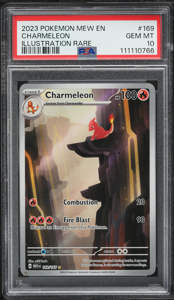 2023 Pokemon Scarlet & Violet 151 IR Charmeleon #169 PSA 10 GEM MINT