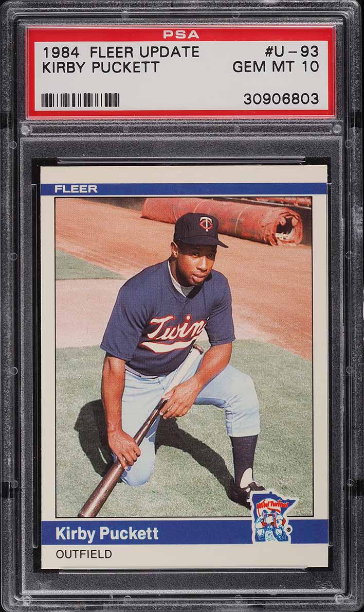 1984 Fleer Update Kirby Puckett ROOKIE #U-93 PSA 10 GEM MINT