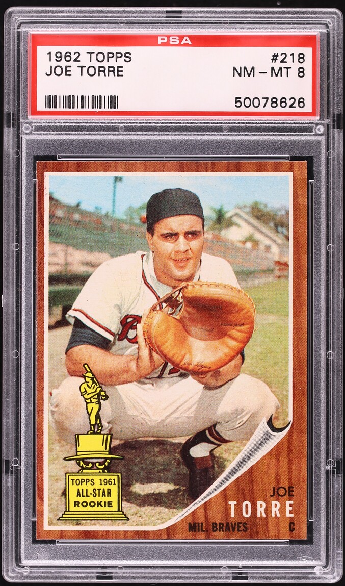 1962 Topps Joe Torre #218 PSA 8 NM-MT