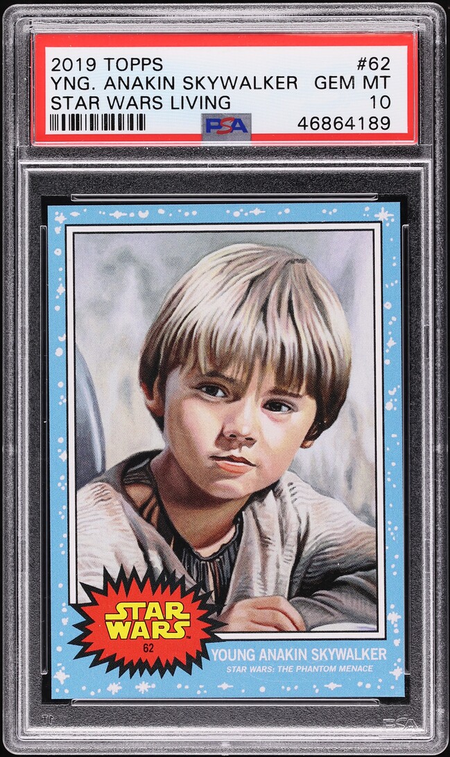 2019 Topps Star Wars Living Young Anakin Skywalker #62 PSA 10 GEM MINT