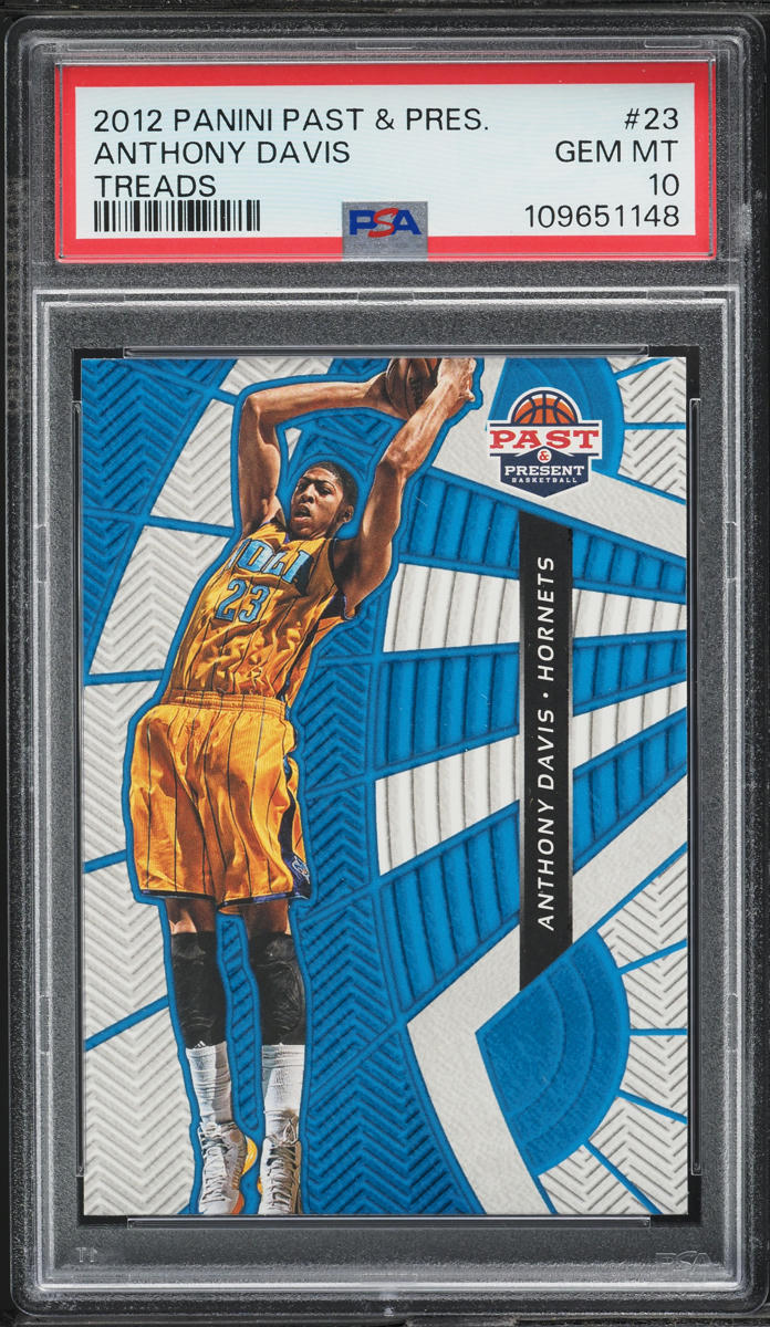 2012 Panini Past & Present Treads Anthony Davis ROOKIE #23 PSA 10 GEM MINT