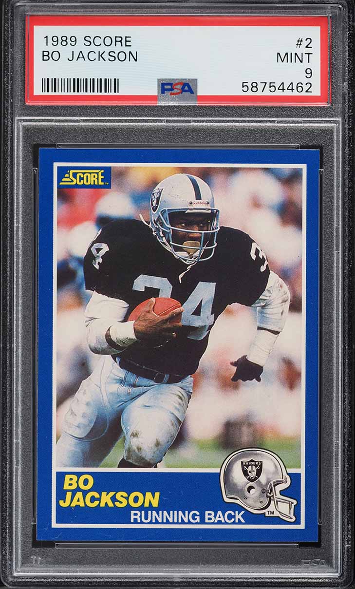 1989 Score Football Bo Jackson #2 PSA 9 MINT