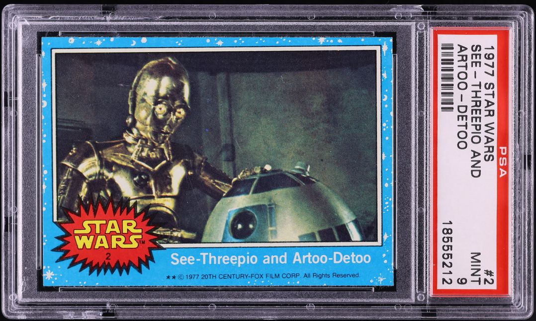 1977 Topps Star Wars See-Threepio & Artoo-Detoo #2 PSA 9 MINT