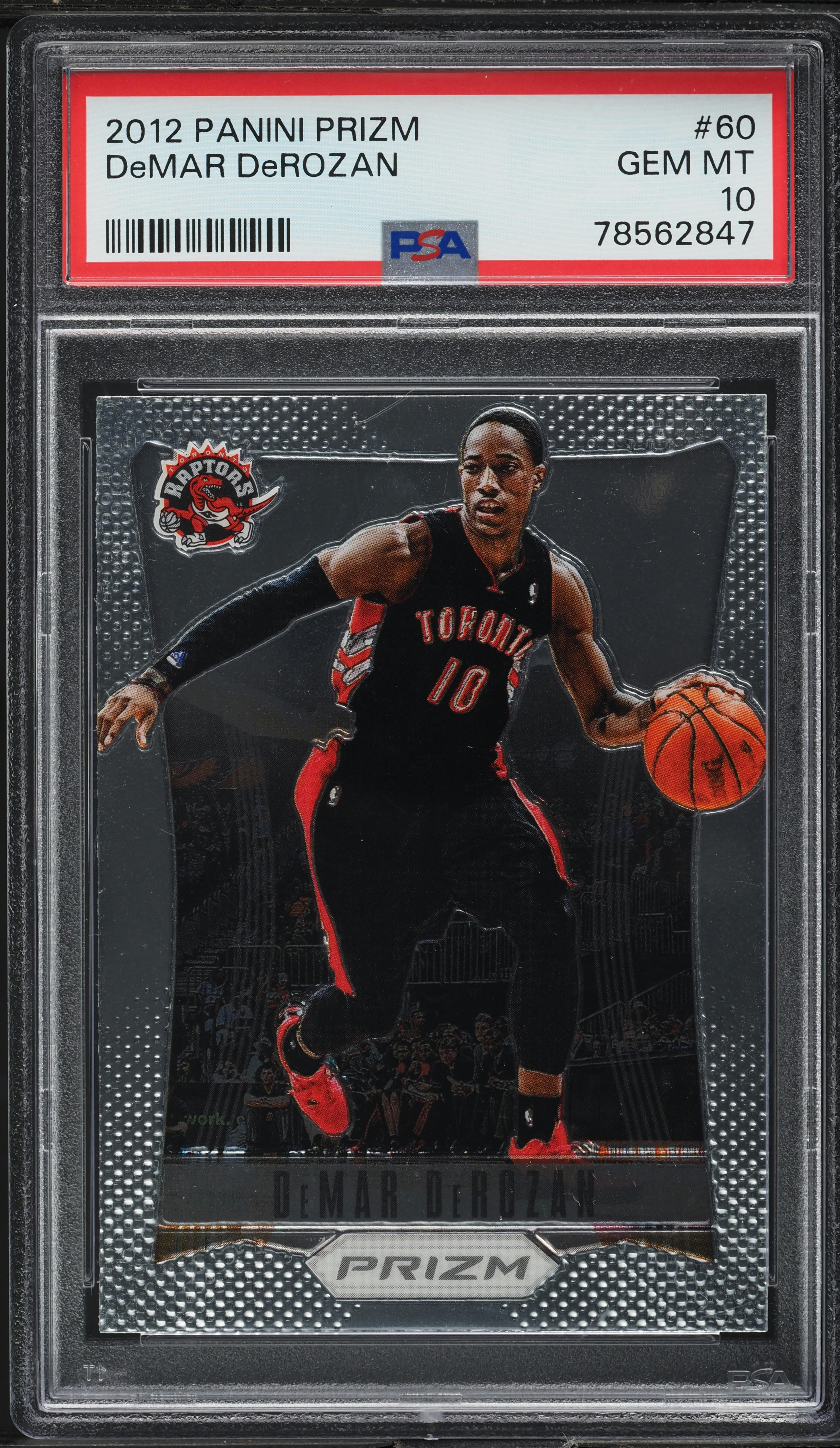 2012 Panini Prizm DeMar DeRozan #60 PSA 10 GEM MINT