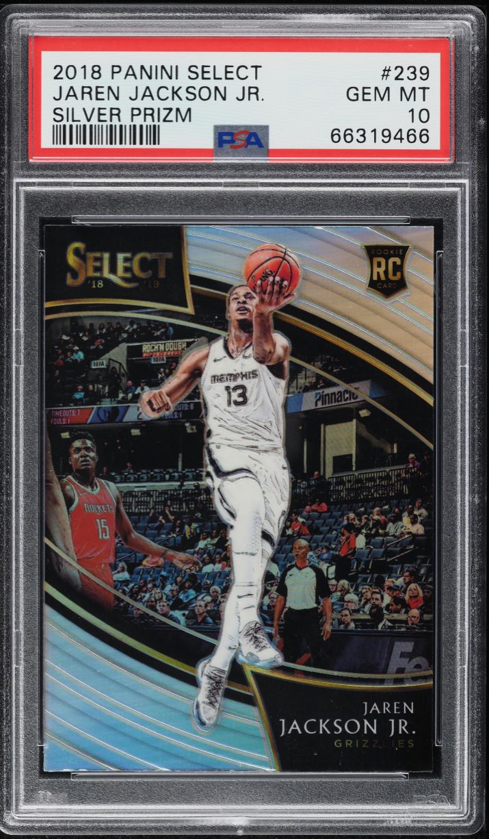 2018 Select Courtside Silver Prizm Jaren Jackson Jr. ROOKIE #239 PSA 10 GEM MINT